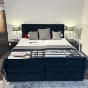 SCHÖNER WOHNEN-Kollektion Boxspringbett VITA Anthrazit Kopfteil 515 - sofort verfügbar!