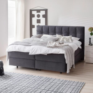 SCHÖNER WOHNEN-Kollektion Boxspringbett VITA Anthrazit Kopfteil 421