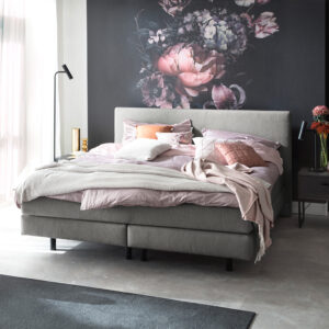 SCHÖNER WOHNEN-Kollektion Boxspringbett VITA Grau Kopfteil 419