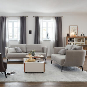 SCHÖNER WOHNEN-Kollektion Sofa PEARL Stoff Trend Platin