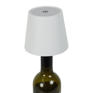 Tischlampe/Flaschenkorken "LED-TOUCH LUX" weiß