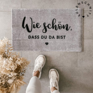 EULENSCHNITT Fußmatte "Wie schön"