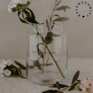 EULENSCHNITT Vase groß "Liebe"