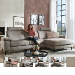 Hukla Sofa TL 1915 Grau
