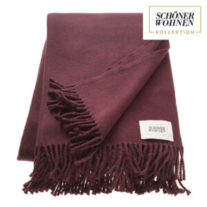 SCHÖNER WOHNEN-Kollektion Decke BASICS plum