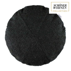 SCHÖNER WOHNEN-Kollektion Kissen rund BAY schwarz