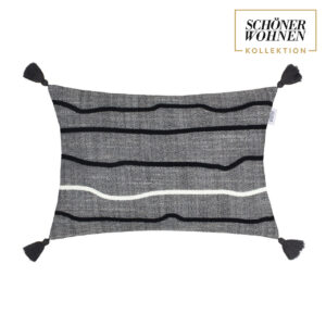 SCHÖNER WOHNEN-Kollektion Kissen groß BOHO schwarz