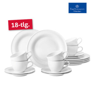 Seltmann Weiden Kaffeeservice Beat Weiß 18tlg - sofort verfügbar!