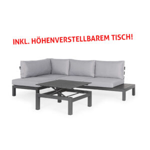 SUNS Lounge Set Vita 3-tlg Pepper Grey - sofort verfügbar!