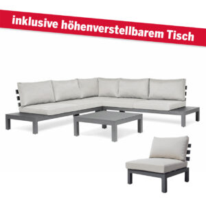 SUNS Lounge Set Vita 5-tlg Ash Green - sofort verfügbar!