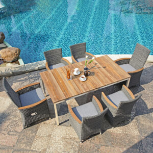 Zebra Relaxsessel Status 20128 Aluminium/Rundgeflecht