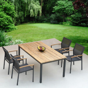 Zebra Gartentisch Alex 7180 Aluminium/Teakholz 220x110 cm
