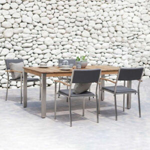 Zebra Tisch Derex 7477 Teakholz/Edelstahl