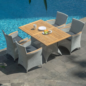 Zebra Tisch Loomus 23077 Teakholz/Aluminium