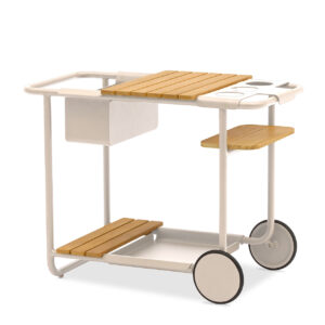 Zebra Outdoor Trolley Somerset 6618 Aluminium/Teakholz